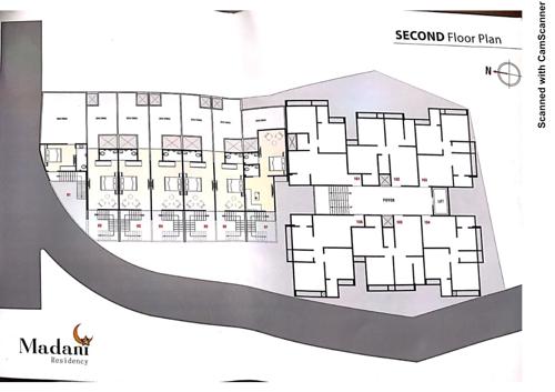  madni-residency Madni Residency Cluster Plan for 2nd Floor