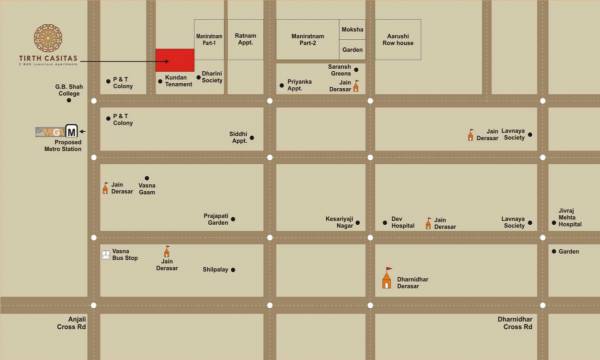 Images for Location Plan of Jhatakia Tirth Casitas