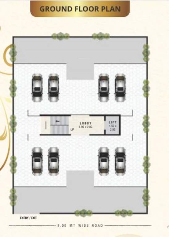  niwas Ambika Niwas Cluster Plan for ground Floor