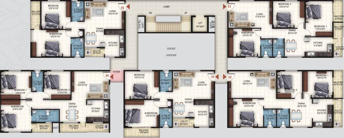 Images for Cluster Plan of United Sai Arcade