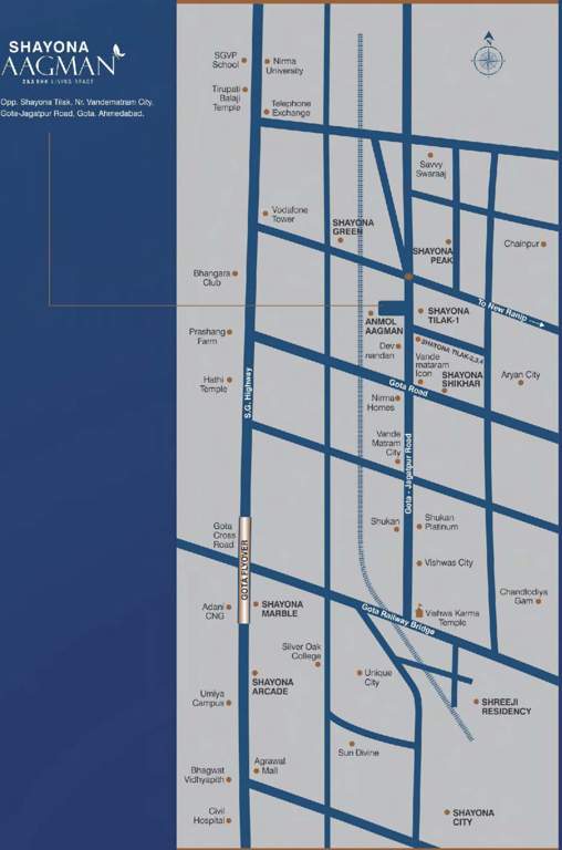 Images for Location Plan of Shree Hari Shayona Aagman Phase II Block A And B