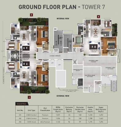  zenium Tower 7 Cluster Plan for Ground Floor