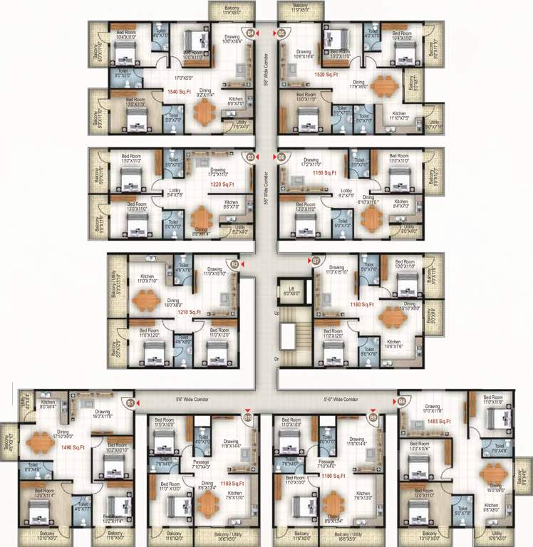 grandeur Images for Cluster Plan of Jeevan Grandeur
