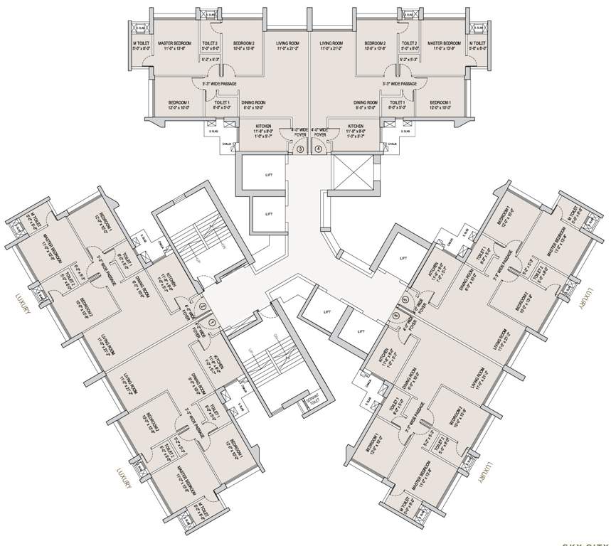 Images for Cluster Plan of Oberoi Sky City Tower E