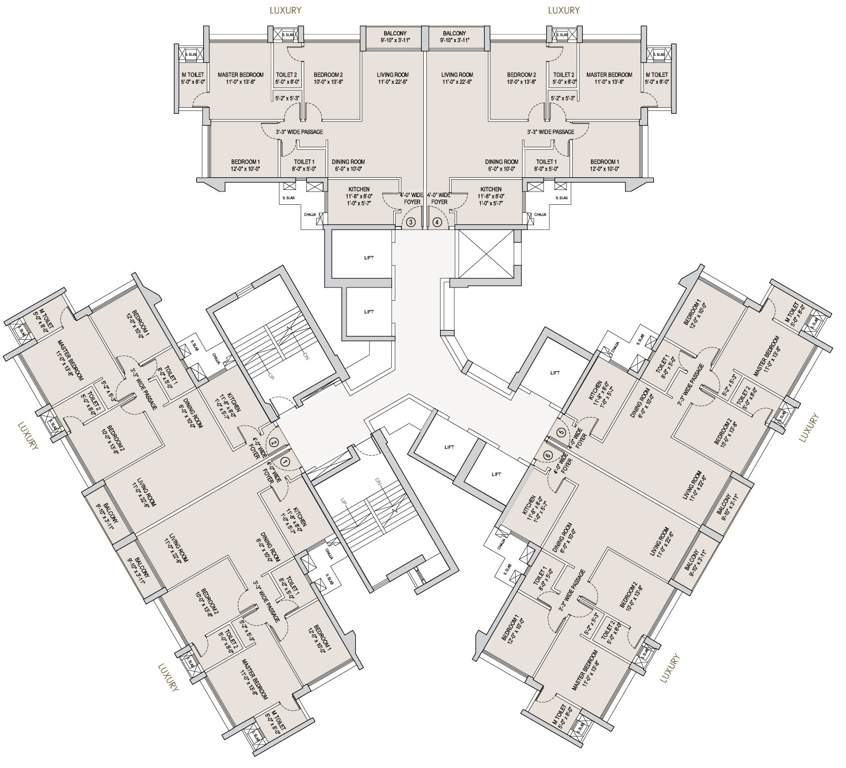 Images for Cluster Plan of Oberoi Sky City Tower E