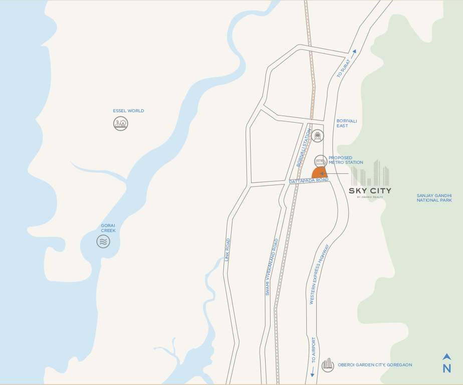 Images for Location Plan of Oberoi Sky City Tower E