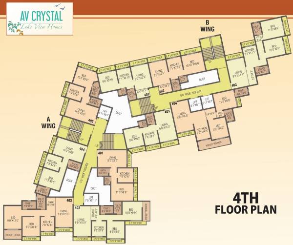  crystal AV Crystal Cluster Plan for 4th Floor