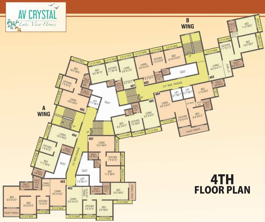 crystal AV Crystal Cluster Plan for 4th Floor