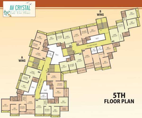  crystal AV Crystal Cluster Plan for 5th Floor