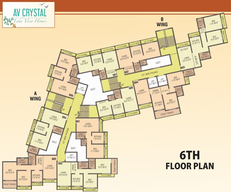  crystal AV Crystal Cluster Plan for 6th Floor