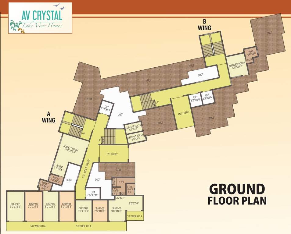  crystal AV Crystal Cluster Plan for ground Floor
