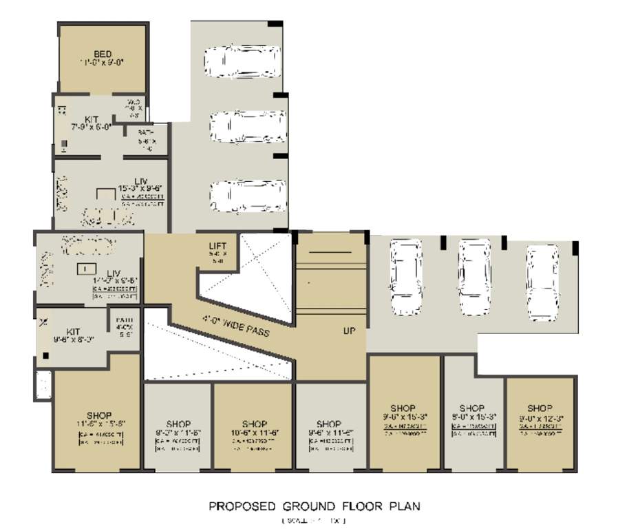  green city marigold Marigold   C Wing Cluster Plan for ground Floor