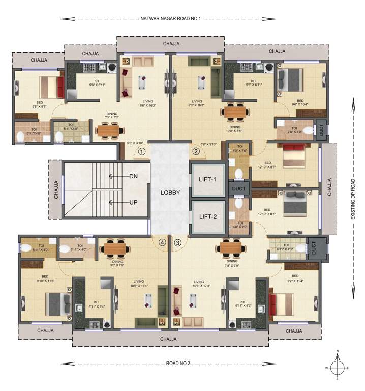  surya chsl Surya Cooperative Housing Society Ltd Cluster Plan