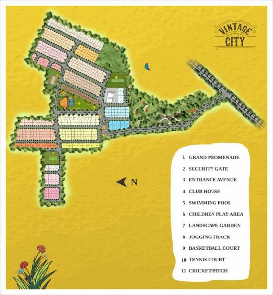  vintage-city Layout Plan