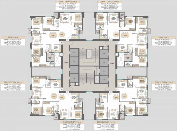  siennaa-wing-a Siennaa Wing A Cluster Plan