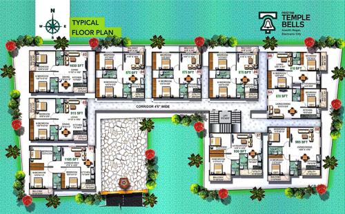  temple-bells Images for Cluster Plan of Pristine Temple Bells