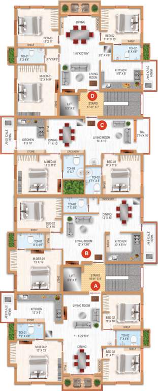 Images for Cluster Plan of Shree Vishnu Elina