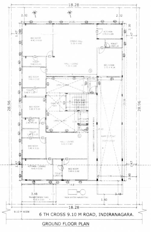 24 defence colony Ground Floor Plan