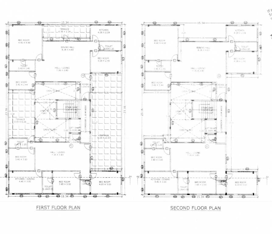  24 defence colony Typical Floor Plan