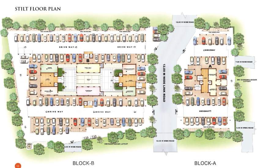  blossom aishwaryam and anantham Aishwaryam And Anantham  Cluster Plan For Typical Floor Plan