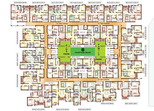  blossom-aishwaryam-and-anantham Anantham Cluster Plan  For Typical Floor Plan
