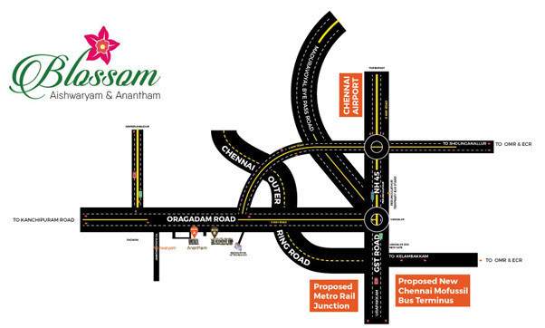  blossom aishwaryam and anantham Location Plan