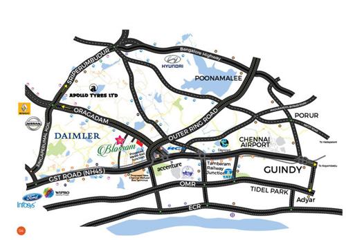  blossom-aishwaryam-and-anantham Location Plan