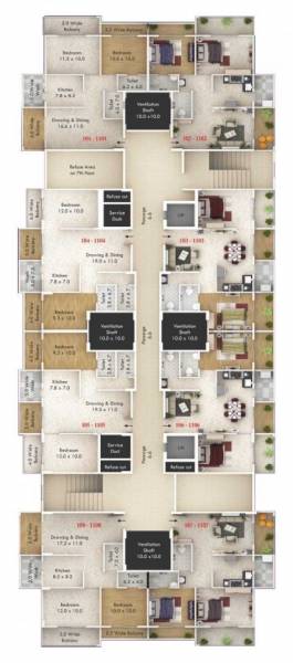  waman-nagari Wing A Cluster Plan