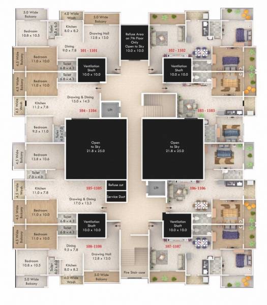  waman-nagari Wing A Cluster Plan