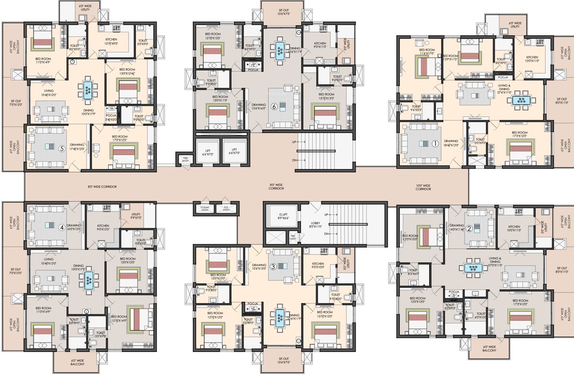 Images for Cluster Plan of Sri Aditya Athena