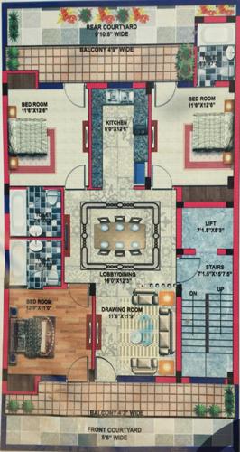 Images for Cluster Plan of Lord Krishna Royal Floors 4