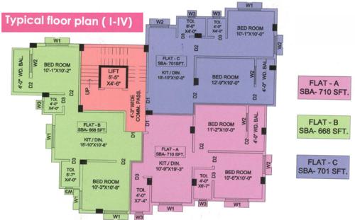 Images for Cluster Plan of Mondal Sunrise Apartment