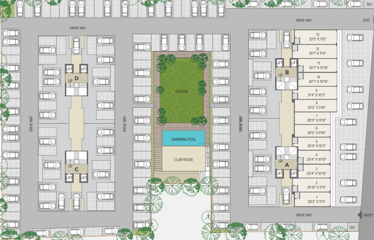 Images for Cluster Plan of Narayan Greenwoods