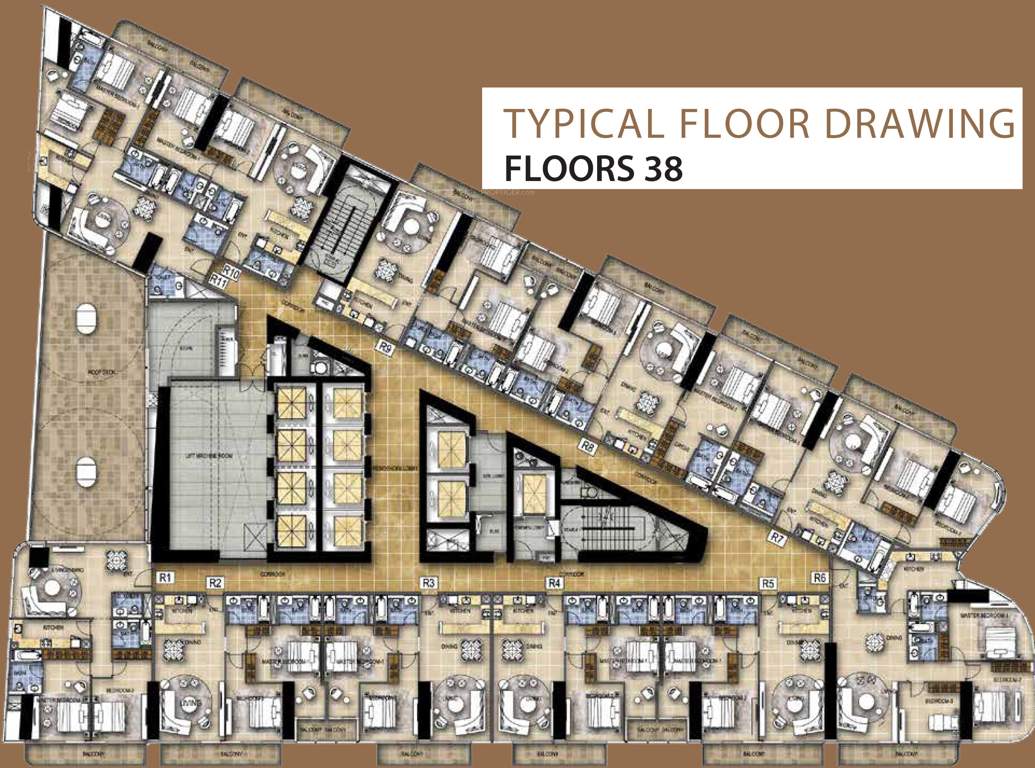 Images for Cluster Plan of Damac Paramount Tower Hotel And Residences