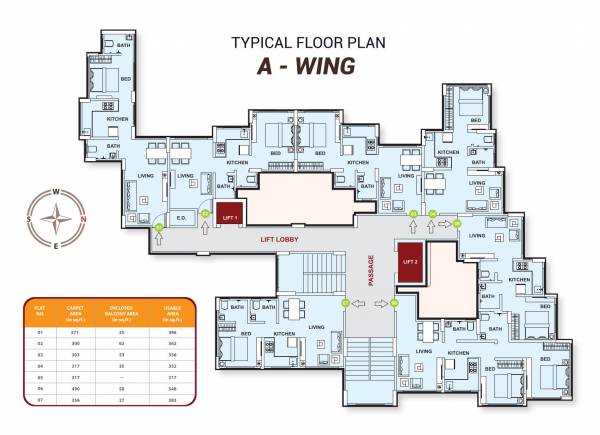  shanti-classic Shanti Classic A Wing Cluster Plan