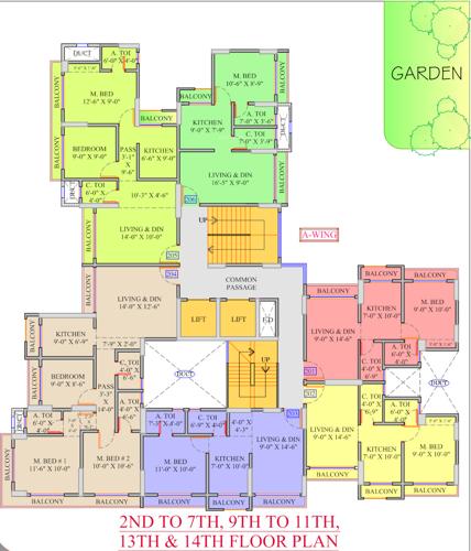  dange-crown-a-wing Images for Cluster Plan of Dange Dange Crown A Wing