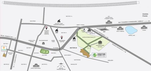Images for Location Plan of Signature Global City Images for Location Plan of Signature Global City