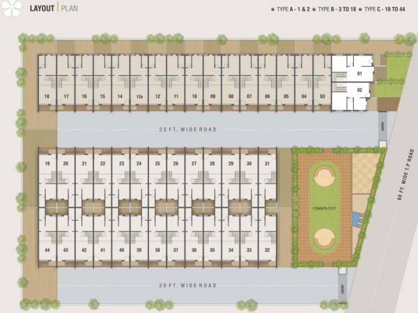 Images for Layout Plan of Riviera Greens Row House