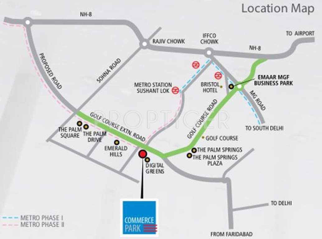 Images for Location Plan of Emaar MGF Commerce Park