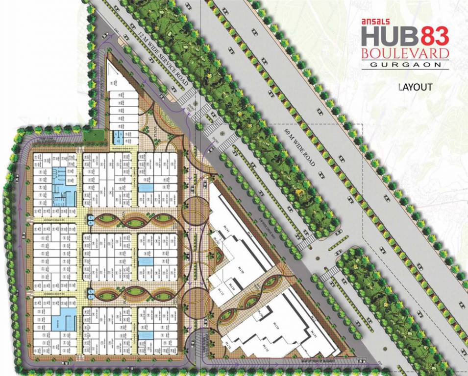 Images for Layout Plan of Ansal Ansal Hub 83 Boulevard