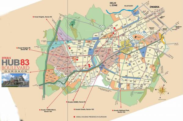 Images for Location Plan of Ansal Ansal Hub 83 Boulevard