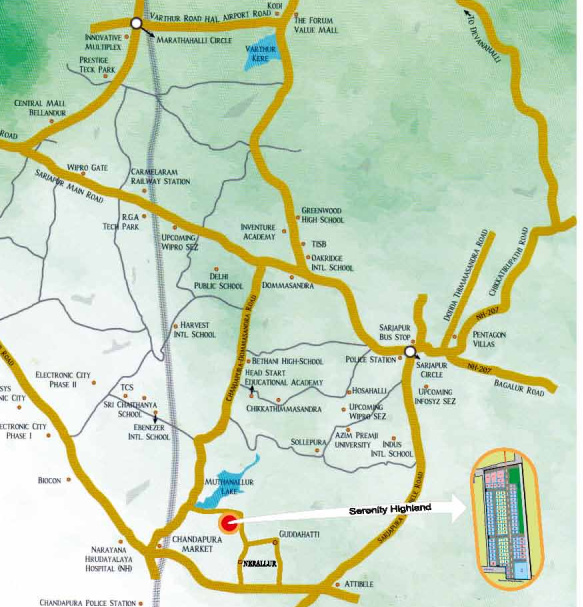 serenity highland Location Plan