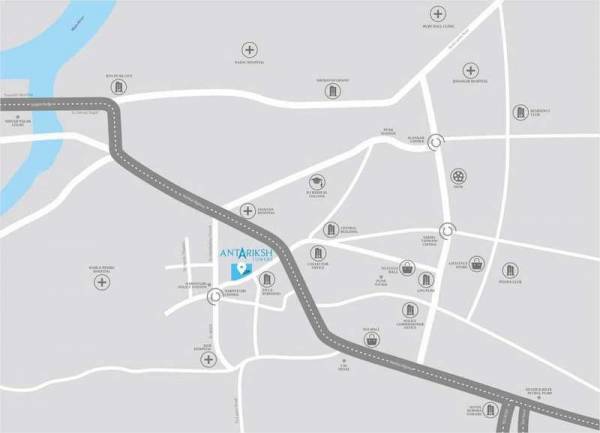  antriksh-towers Location Plan