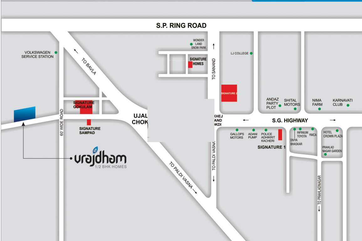  vrajdham Images for Location Plan of Signature Vrajdham