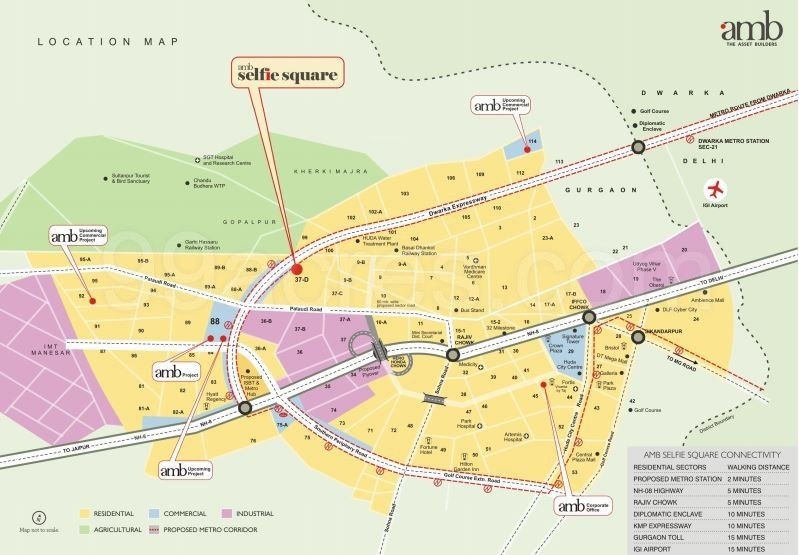  selfie square commercial project Location Plan
