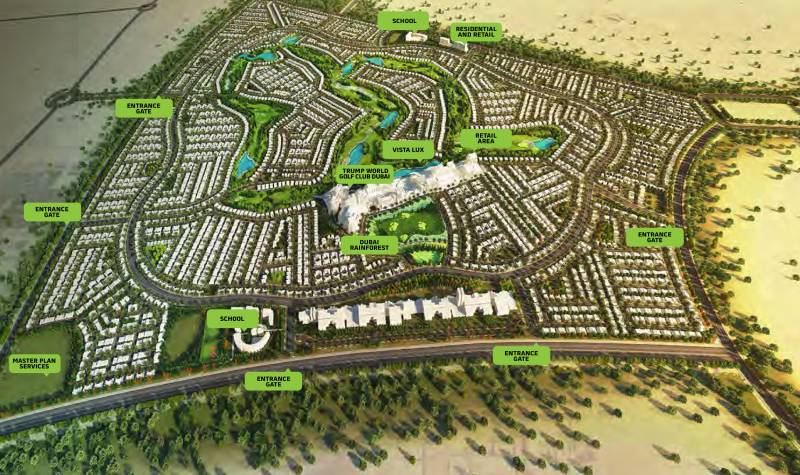Images for Master Plan of Damac Aquilegia At Akoya Oxygen Cavalli Villas Phase 2