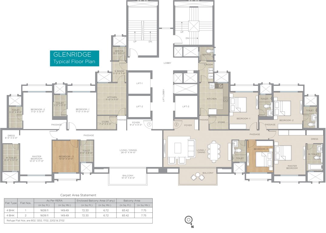  glenridge Glenridge Typical Cluster Plan