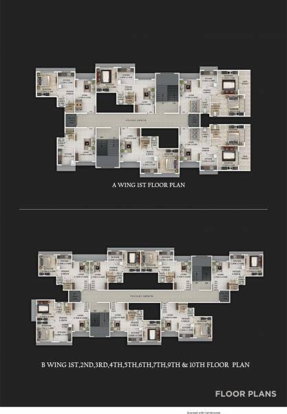  amrut-towers Wing A Cluster Plan