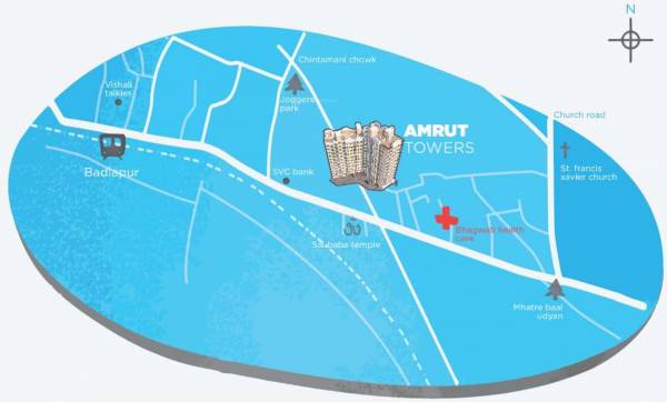  amrut-towers Location Plan