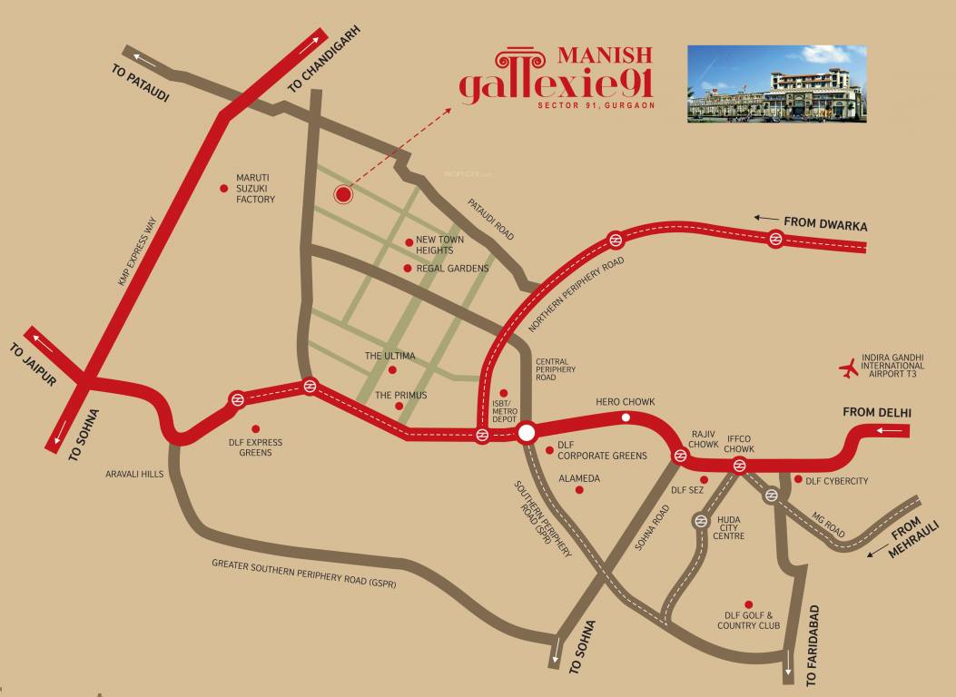 Images for Location Plan of Manish Manish Gallexie 91